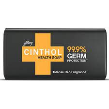 Cinthol Health+ Soap, 100g - 99.9% Germ Protection | Insta Deo Fragrance | Soaps For Bath | Grade 1 Soap | For All Skin Types