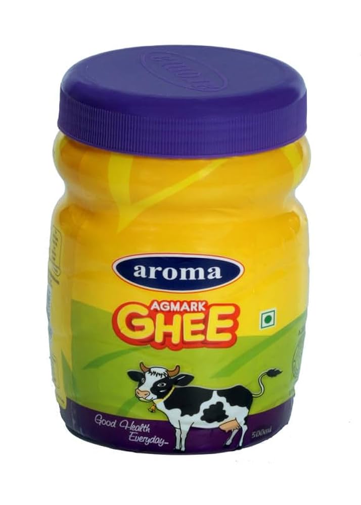 Aroma Ghee 500ml(Pack of 1)|Aroma in every drop|Rich Taste & Aroma|Natural Ghee Perfect For Traditional Recipes