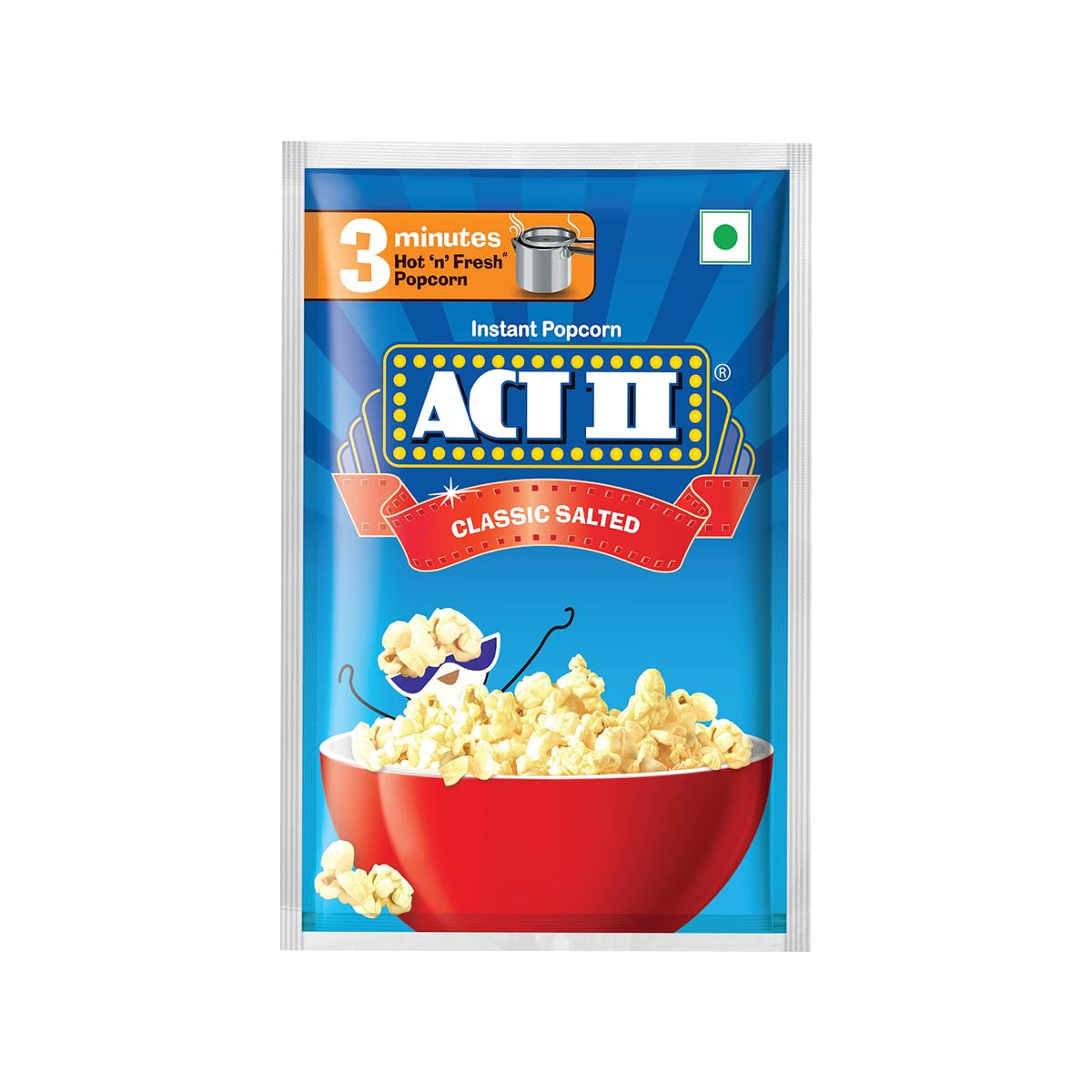 ACT II Instant Popcorn - Classic Salted, 35g/38g (Weight May Vary)