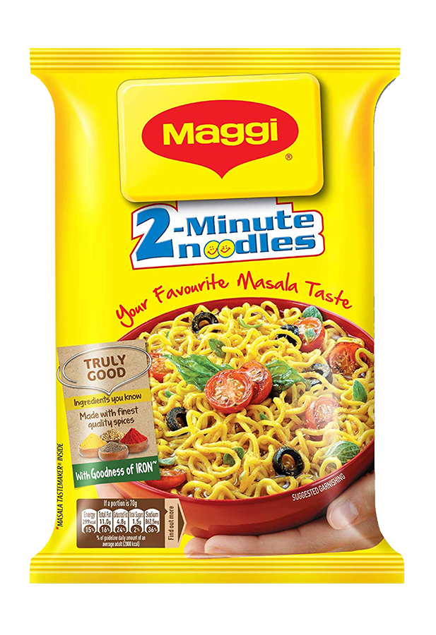 MAGGI 2-Minute Instant Noodles|Masala Noodles With Goodness Of Iron | Made With Choicest Quality Spices | Favourite Masala Taste|70g