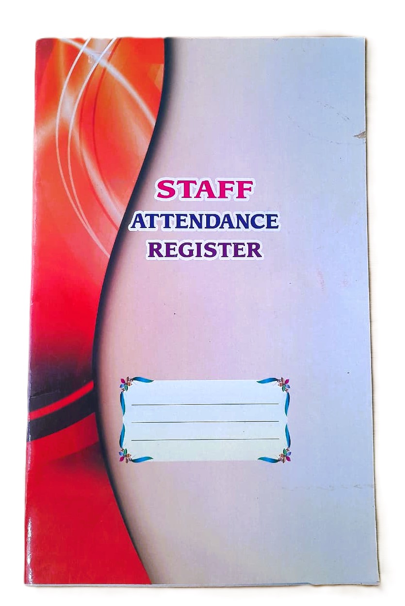 Staff Attendance Register NoteBook 1/2 Quire