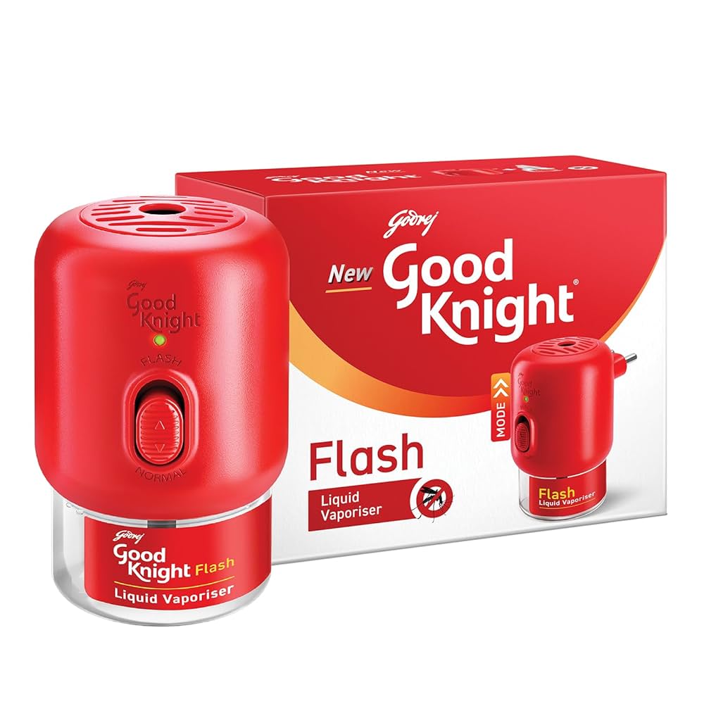 Godrej New Good Knight Flash Liquid Vaporiser Machine + 1 Refill 45ml
