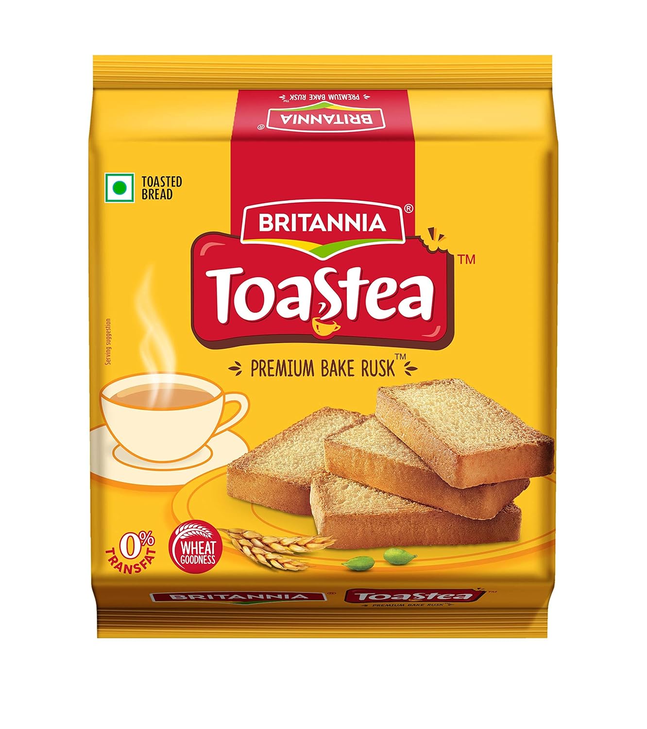 Britannia Toastea Premium Bake Rusk, 183g + 17g = 200g