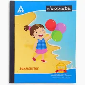 Classmate Small Size White Paper Note, 172 Pages (Size : 19 x 15.5 cm)