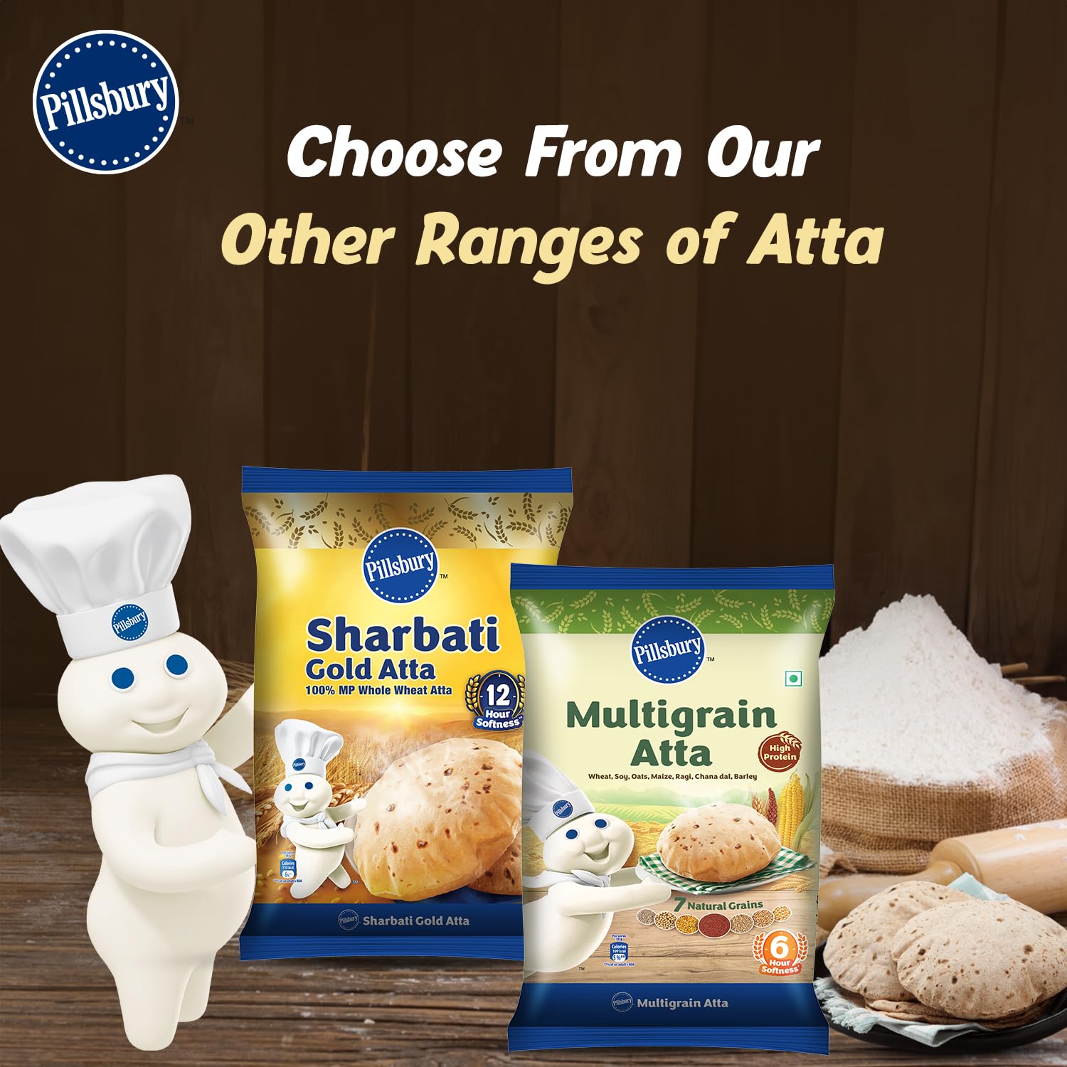 Pillsbury Chakki Fresh Atta 550g - extra image