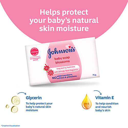 Johnson's Blossoms Baby Soap 75g - extra image