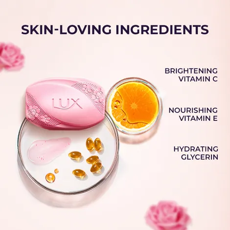 LUX Rose & Vitamin - E - Soft - Glow Skin Soap, 100g (Pack of 4) (4 x 100 g) - extra image