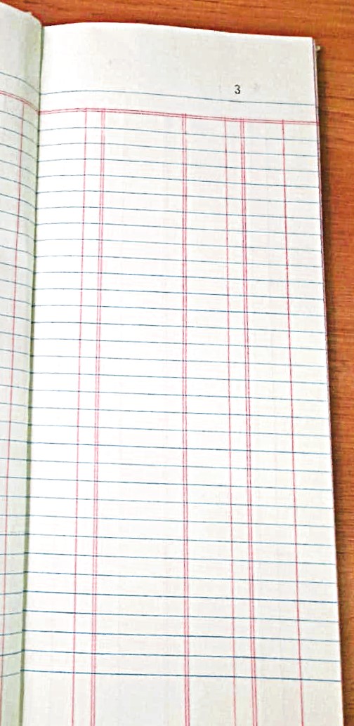 Ledger Note 1/2 Long Size 2 Quire - extra image