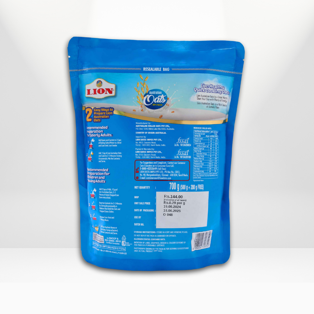 Lion Australian Oats 700g - extra image
