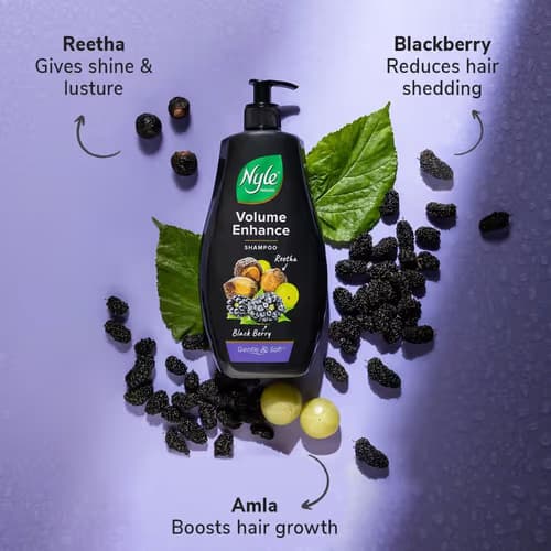 Nyle Naturals Reetha and BlackBerry Volume Enhance Shampoo 90 ml - extra image