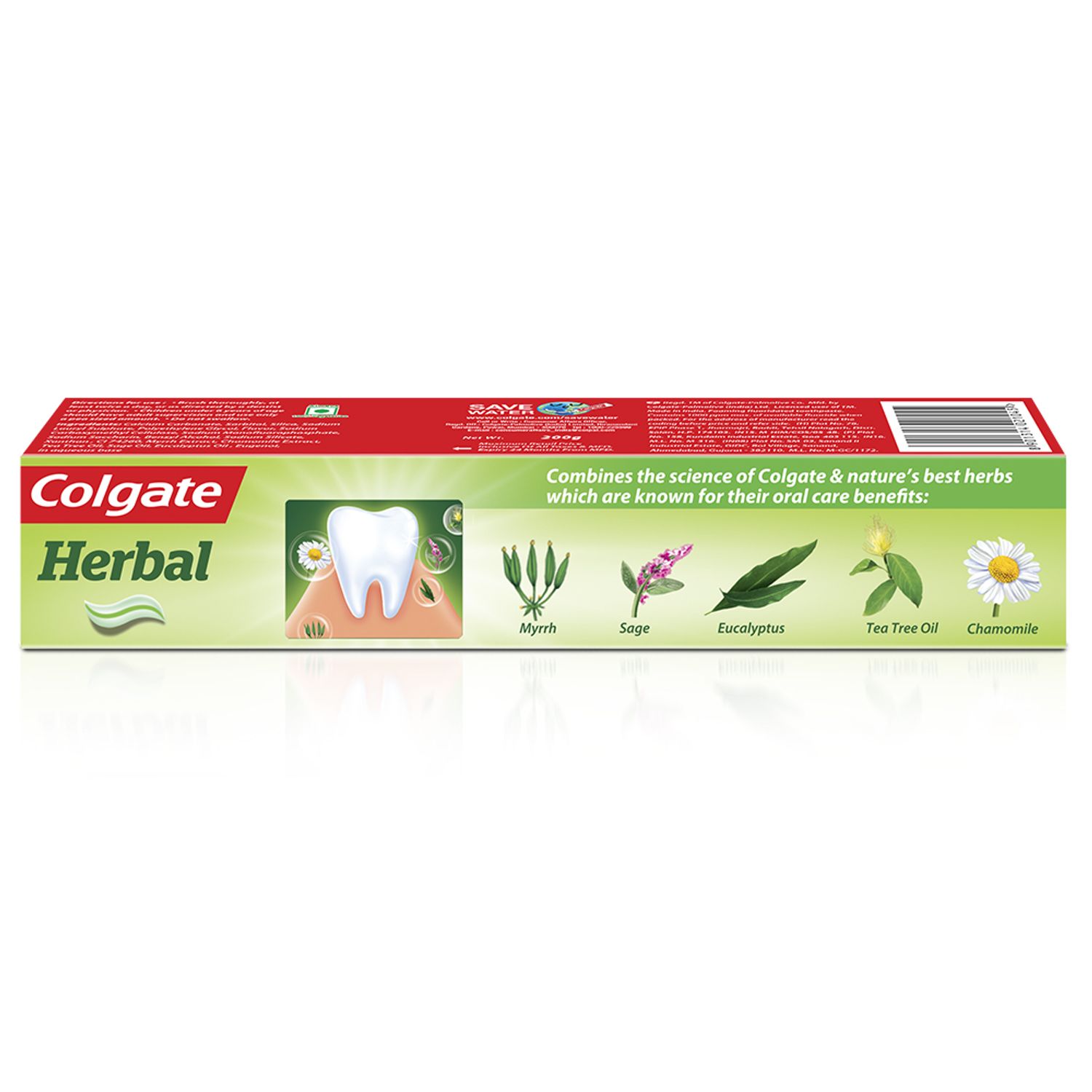 Colgate Herbal Oral Care Toothpaste, Goodness of Natural Ingredients for Healthy Teeth, 200g - extra image