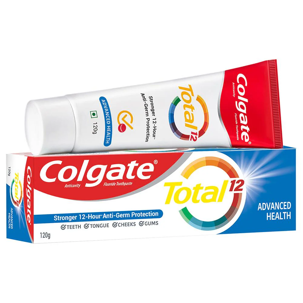 Colgate Total 150 Grams Advanced Health Antibacterial Toothpaste With 12-Hour Anti-Germ Protection, Whole Mouth Health, World'S No.1* Germ-Fighting (Combo Pack Offer, With A Premium Soft Toothbrush) - extra image