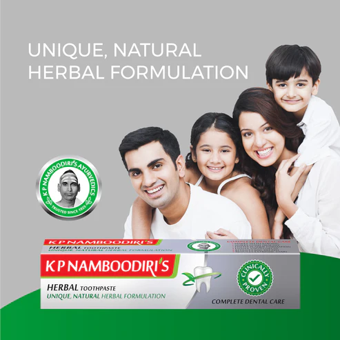 K.P. NAMBOODIRI S Herbal Toothpaste -100gm - extra image